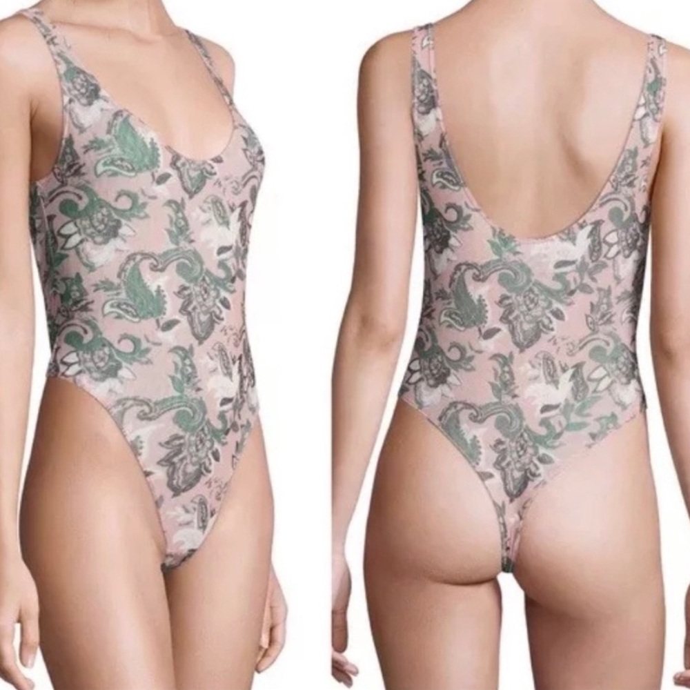 IntimatelyFree People So Fresh Mesh Body Suit Pink